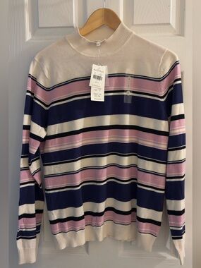 Northern Reflections striped turtleneck long sleeve top (new with tags)